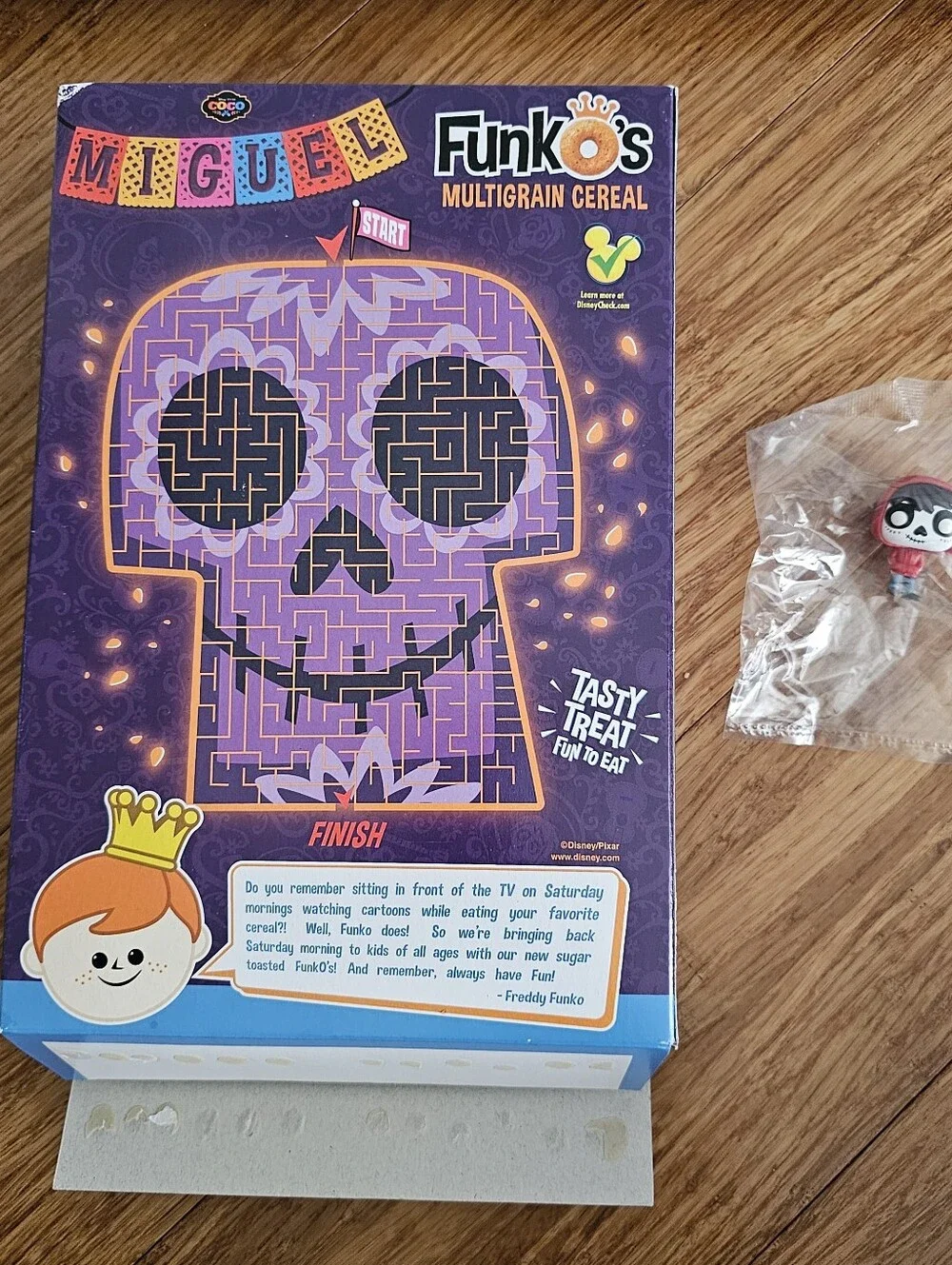Disney Pixar Coco Miguel FunkOs Cereal Box & Sealed Pocket Pop BoxLunch
